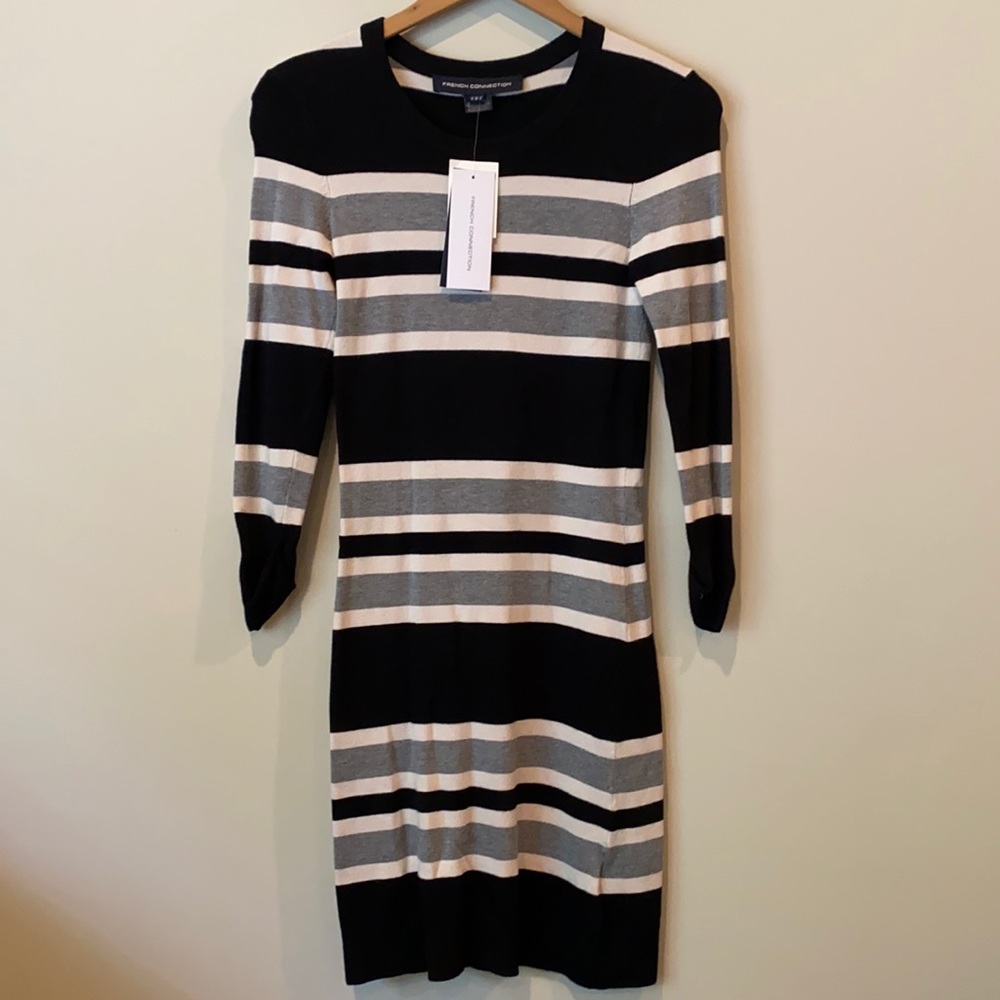 NWT striped French Connection dress